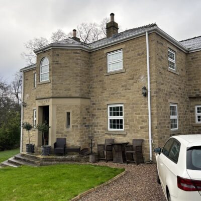 CCTV cameras shown on outside of house professionally installed by Above Security Sheffield South Yorkshire