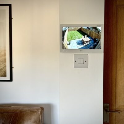 Door Intercom Station attached to wall indoors