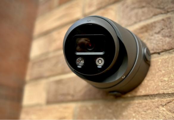 hikvision camera on wall